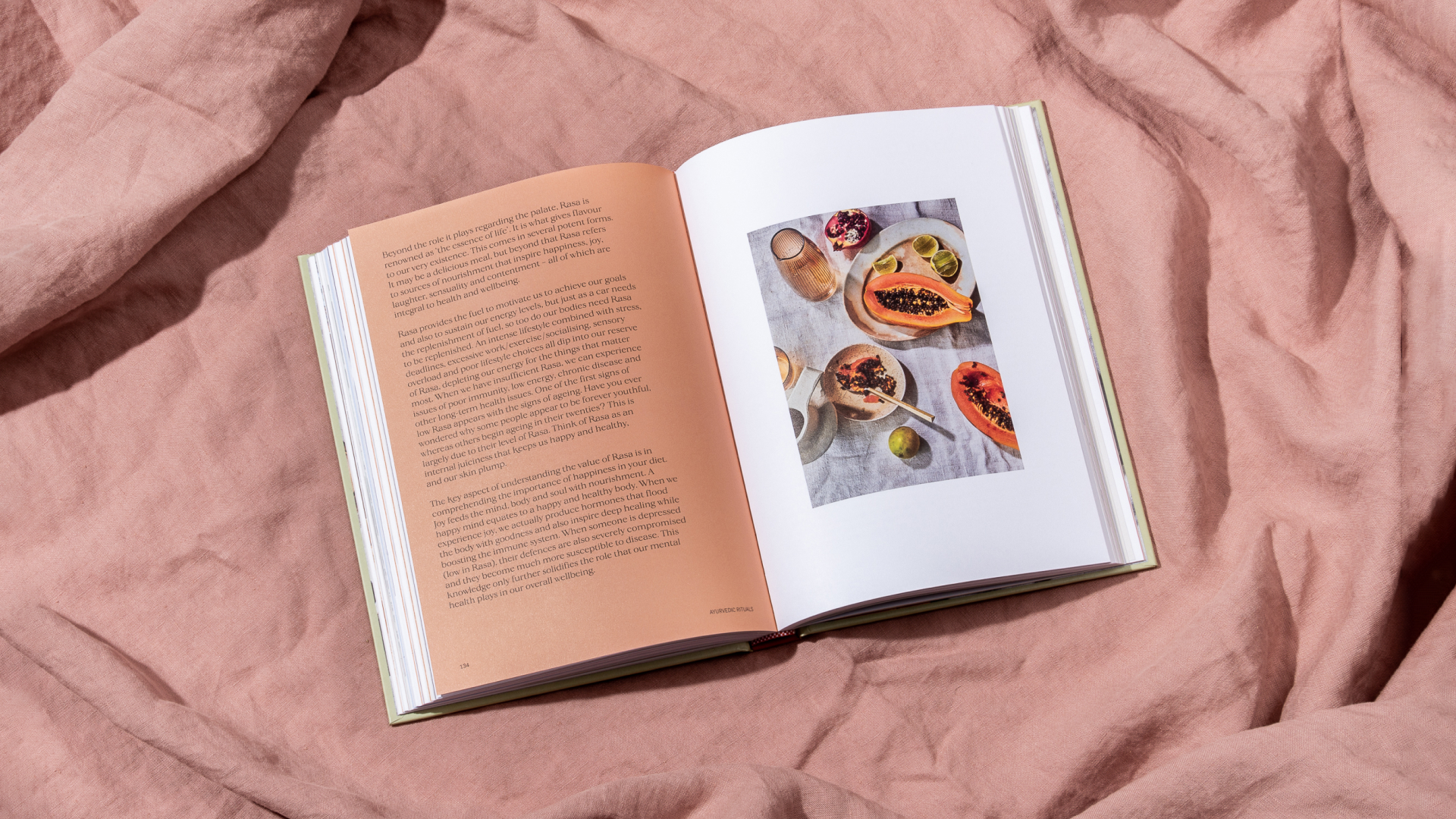 mockup for ayurvedic rituals book