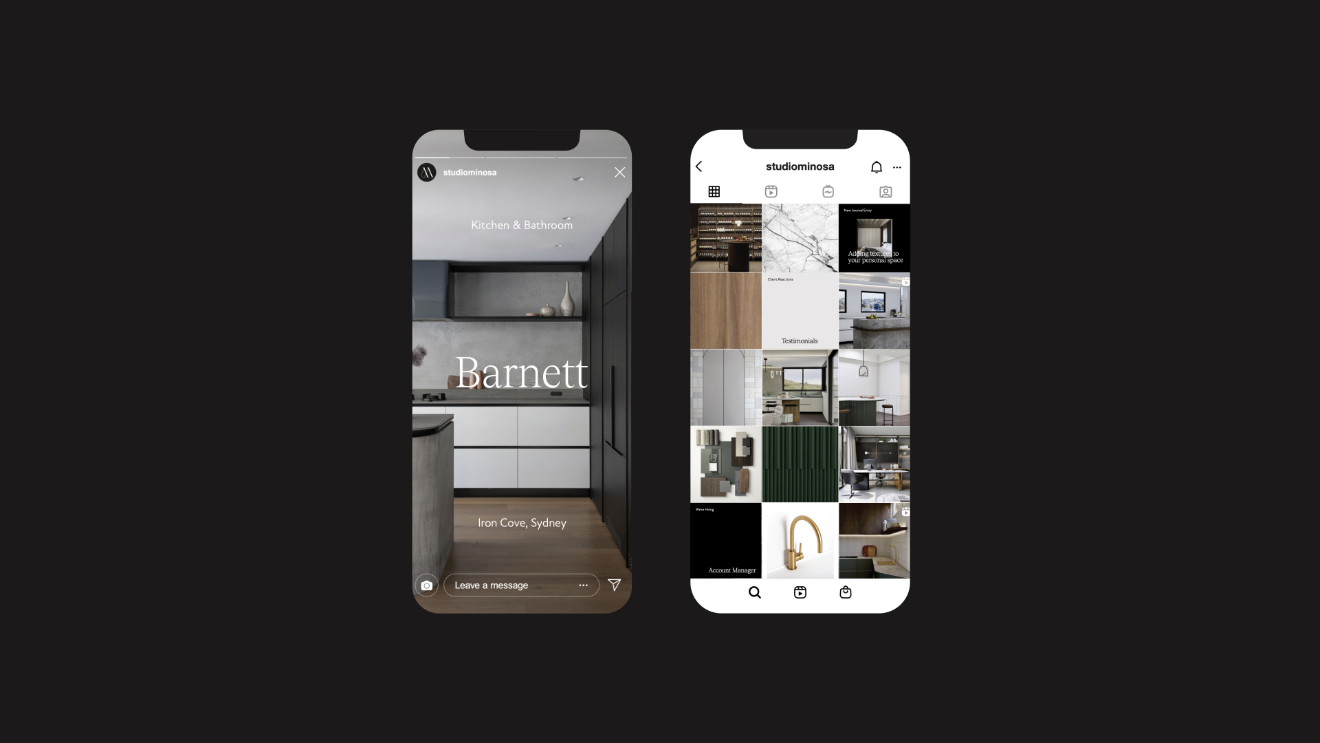 Social Media Mockup Templates for Minosa Studio