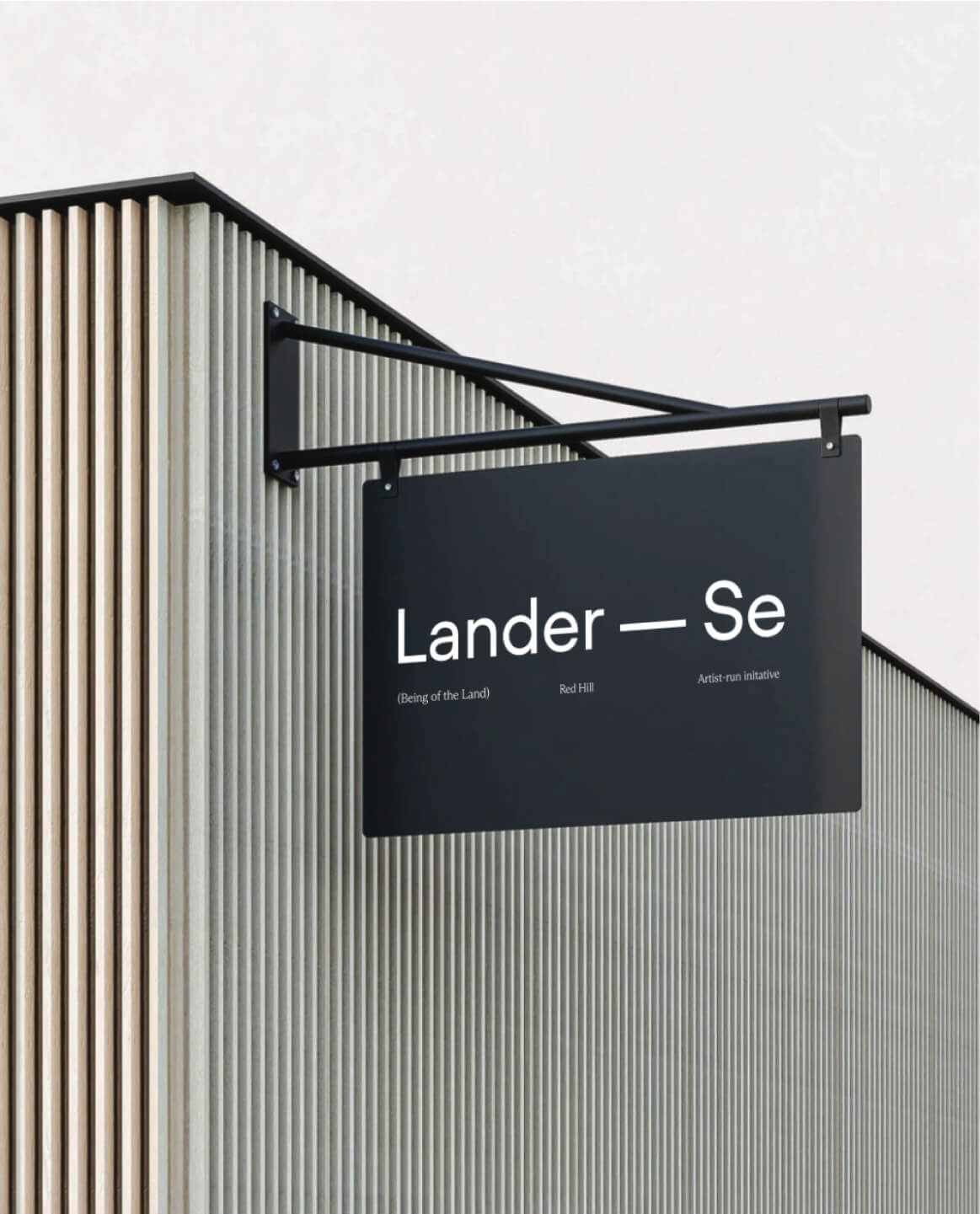 way finding signage for the Lander Se art space in Red Hill